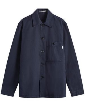 Norse Projects Standard Twill Overshirt - Blue