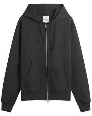 Gramicci One Point Zip Hoodie - Black