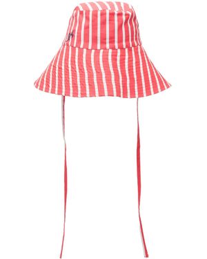 Damson Madder Stripe Sun Hat - Red