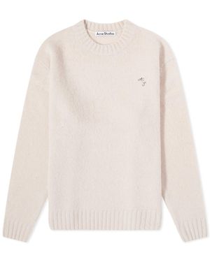 Acne Studios Kowy As Shetland Crew Knit - White