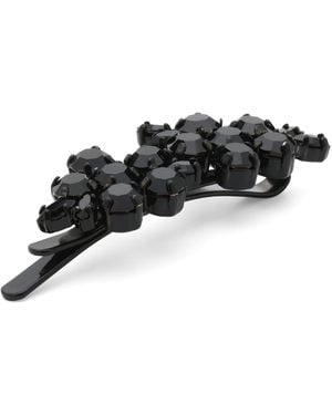 Simone Rocha Mini Hellebore Flower Hair Clip - Black