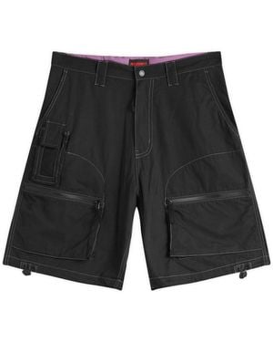 Pleasures Raider Cargo Shorts - Black