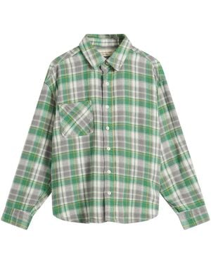 Beams Boy Boy Workcheck Shirt - Green