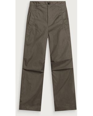 Dries Van Noten Pencks Twill Cotton Pants - Gray