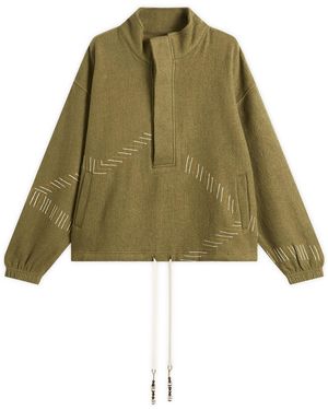 Kartik Research Beaded Kaza Jacket - Green