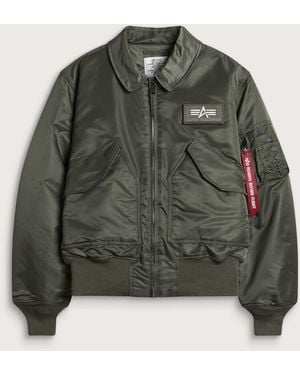 Alpha Industries Cwu-45 Heritage Bomber Jacket - Green