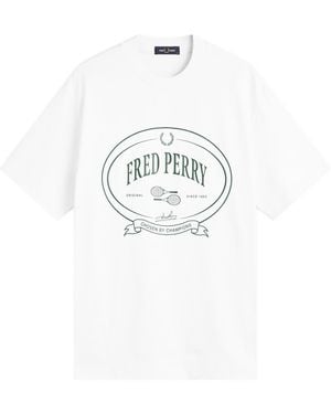 Fred Perry Chosen By Champions T-Shirt - White
