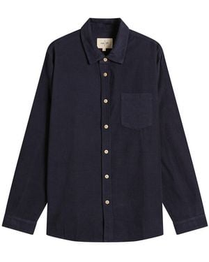Folk Direction Babycord Shirt - Blue