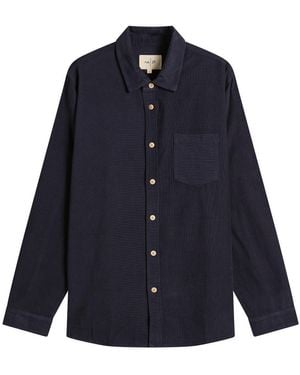 Folk Direction Babycord Shirt - Blue