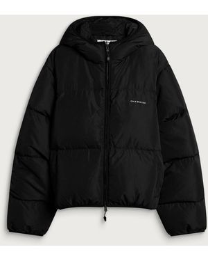 Cole Buxton Hooded Cocoon Down Jacket - Black