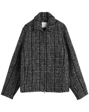 Percival Ingelo Zip Wool Boxy Jacket - Black