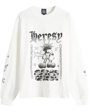 Heresy Fightin' Longsleeve T-Shirt - White