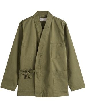 Universal Works Twill Kyoto Work Jacket - Green