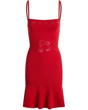 Peachy Den Marie Knit Mini Dress - Red