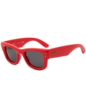 Ray-Ban X A$Ap Rocky Wayfarer Puffer Sunglasses - Red