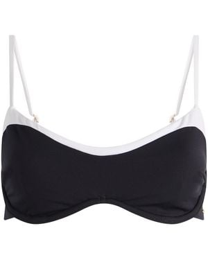 Tala Contrast Underwired Bikini Top - Blue