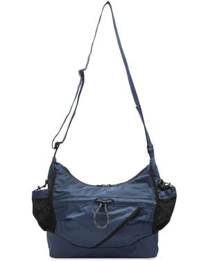 F/CE Textured Twill 2-Way Shoulder Bag - Blue