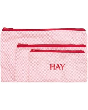 Hay Candy Mono Wash Bag - Pink