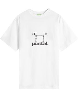 Postalco Safety Pin T-Shirt - White