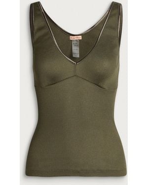 Fruity Booty V-Neck Tank Top - Green