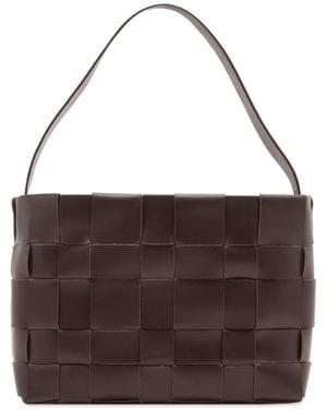 St. Agni Woven Mini Tote - Brown