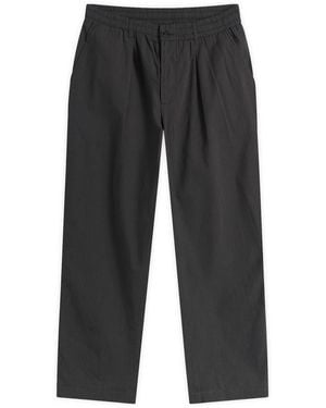 Universal Works Seattle Cotton Pleated Track Pant - Grey