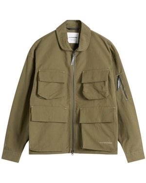 and wander C/Pe Twill Field Jacket - Green