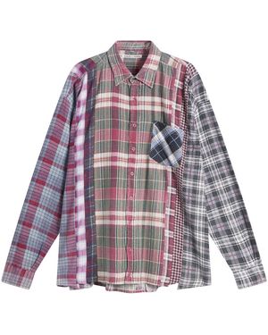 Needles 7 Cuts Wide Flannel Shirt - Purple