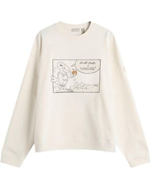 Moncler Gilga Farm By Donald Glover Fleece Sweatshirt - White