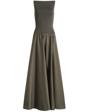 St. Agni Backless Circle Hem Dress - Green