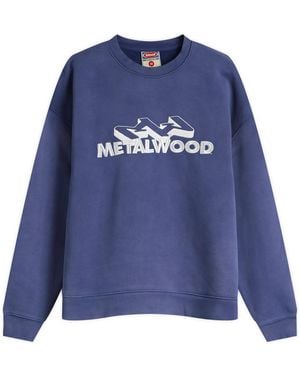 METALWOOD STUDIO Mountaineer Crew Sweatshirt - Blue