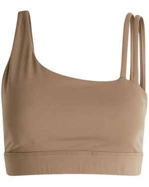 ADANOLA Ultimate Asymmetric Double Strap Bralette - Brown