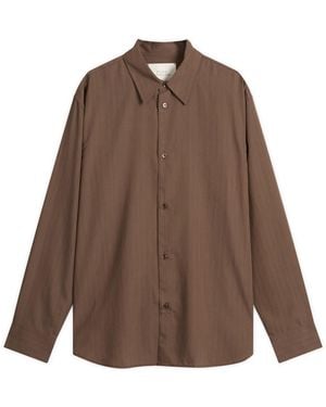 Studio Nicholson Boxy Oversized Shirt - Brown