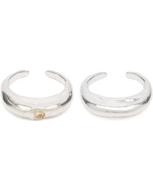 SIMUERO Sol Y Sombra Toe Ring Set - Metallic