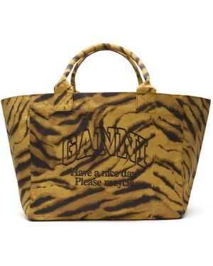 Ganni Xxl Shopper - Metallic