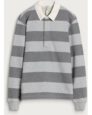 Skims Boyfriend Fleece Polo - Grey