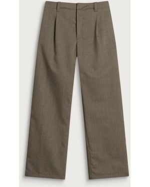 Our Legacy Flowy Fleck Wool Still Chino - Gray