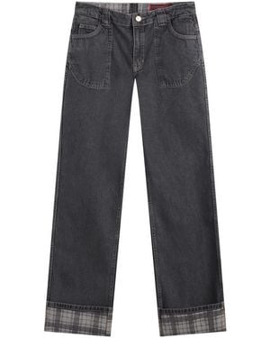 Damson Madder Sylvie Reversible Jeans - Grey