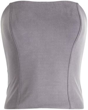 Represent Elevate Strapless Top - Gray