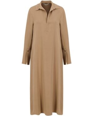 Max Mara Kleid aus Seiden-Mix OSSOLA - Natur