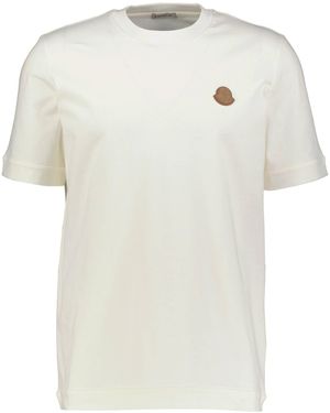 Moncler T-Shirt aus Baumwolle - Weiß