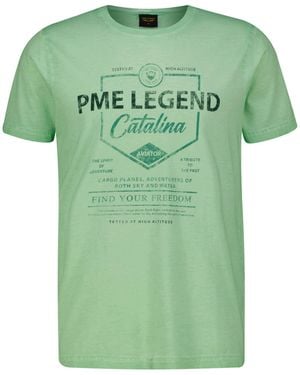 PME LEGEND T-Shirt aus Baumwolle - Grün