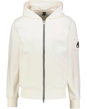 Moose Knuckles Sweatjacke mit Kapuze HARTSFIELD - Weiß
