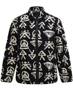 Peak Performance Fleecejacke GRAPHIC PILE JACKET - Schwarz