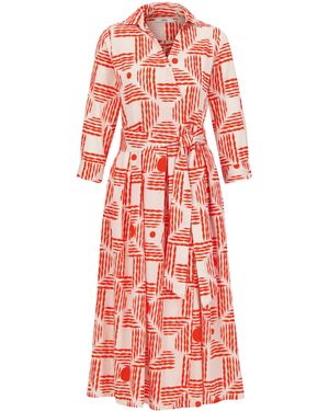 0039 Italy Wickelkleid JULENE - Rot