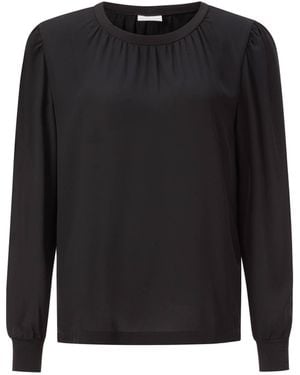 Rich & Royal Chiffonbluse - Schwarz