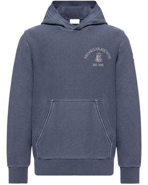 Moncler Hoodie aus Baumwolle - Blau