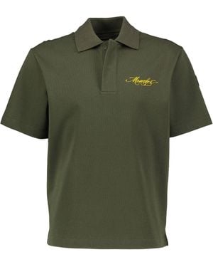Moncler Poloshirt aus Baumwolle - Grün