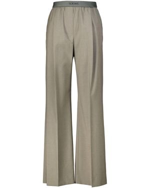 Loewe Hose aus Wolle - Natur