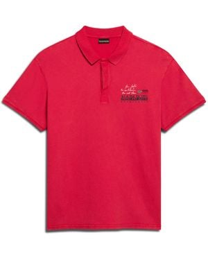 Napapijri Poloshirt COLVILLE Regular Fit - Rot